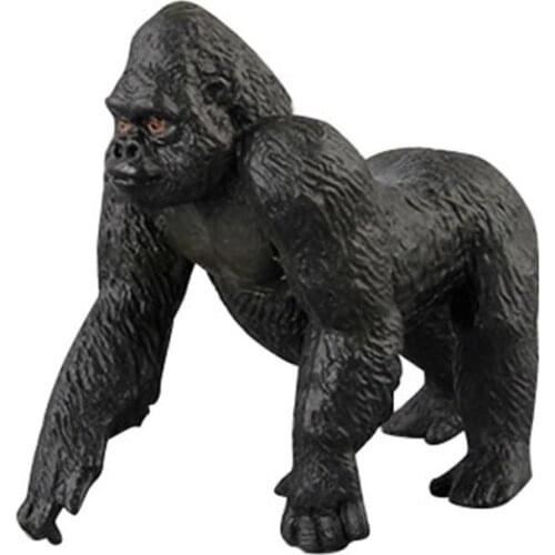 Simulation Gorilla Wild Animal Action Figure Solid Model Educational Kids Toy