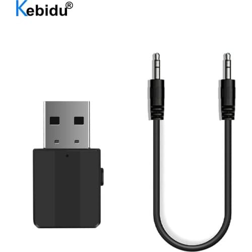 Kebidu Wireless 3.5mm AUX Bluetooth Receiver Transmitter Stereo 3.5 Jack Wireless Audio Adapter for TV PC Headphones Car Kit