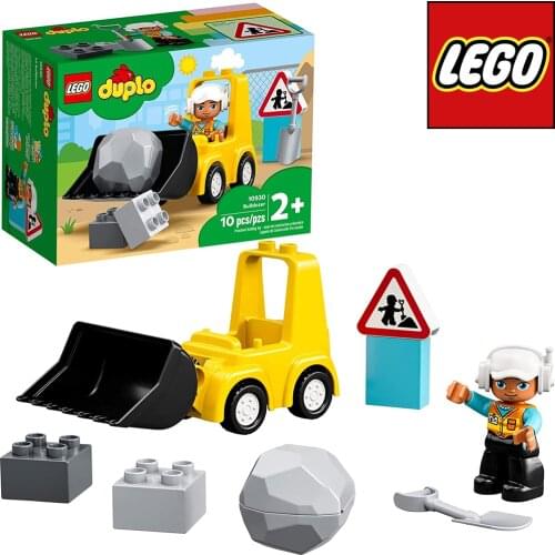LEGO DUPLO Construction Bulldozer 10930 Truck Playset Set 10 Pieces Toy For Kids Toddlers New Year 2020 Christmas Birthday Gift