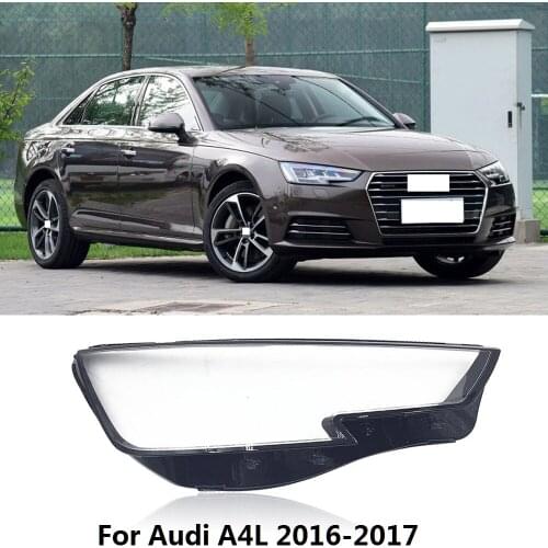 CAPQX 1PC For Audi A4L 2016-2017 Front Headlamp Lampcover Headlight Lampshade Waterproof Bright Lamp Shade Shell Cover Cap