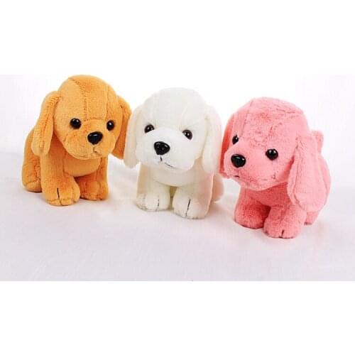 20cm small dog with bell ,soft plush toy ,baby toy gift h2087