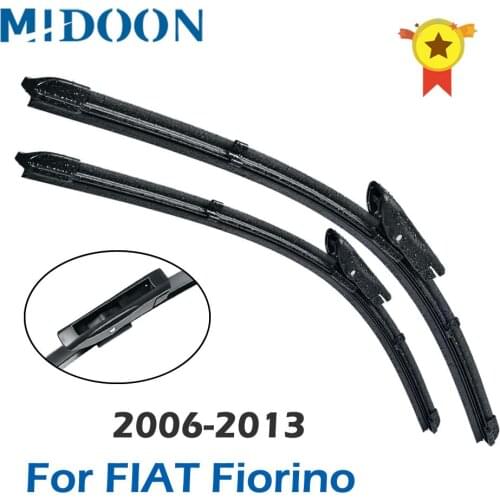 MIDOON Front Wiper Blades for FIAT Fiorino Fit Bayonet Arms 2006 2007 2008 2009 2010 2011 2012 2013