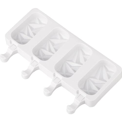 Ice Cream Mould Moulds Molds Supplies Barrel Craft 4 Cell Homemade Freezer Kitchen Accessories Popsicle Making DIY Silicone