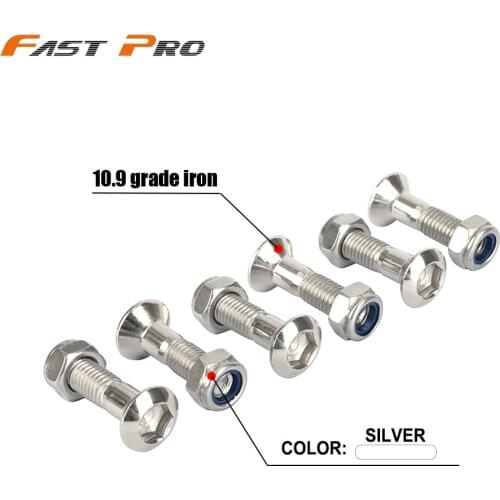 Motorcycle 6PCS Sprocket Screw Cover Plugs Bolt For KTM YAMAHA SUZUKI HONDA KAWASAKI SX SXF YZ YZF RM RMZ CR CRF KX KLX