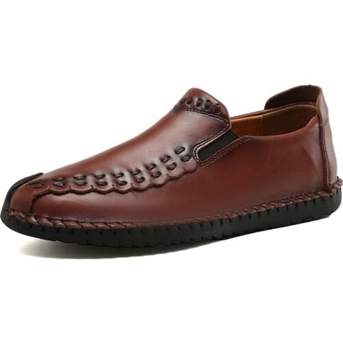 Men Casual Shoes Loafers Sneakers 2021 New Fashion Handmade Retro Leisure Loafers Shoes Zapatos Casuales Hombres Men Shoes