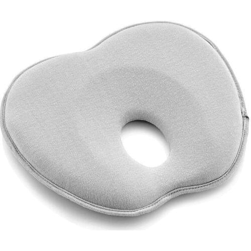Gray Flat Head Healthy Baby Head Flattening Antiperspirant Soft Soft Pillow 22x23cm Hygienic Comfortable Breathable pillow