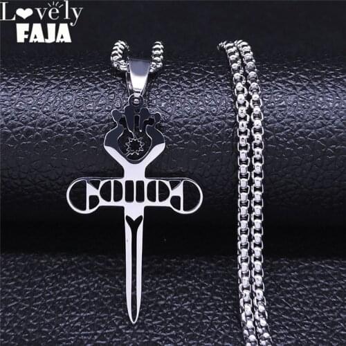 2021 Gonzo Stainless Steel Necklace for Women/Men Hunter S. Thompson Journalist Writer Charm Pendant Necklce Jewelry N4328S02