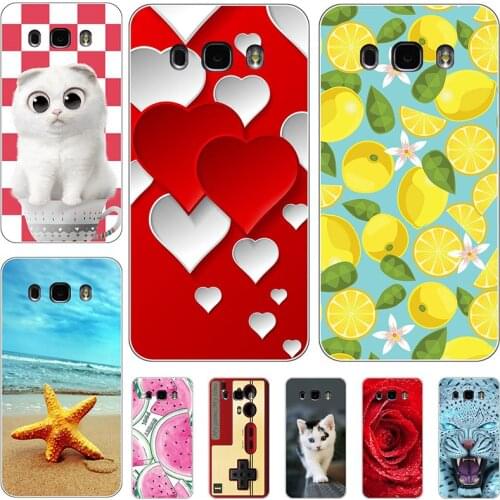 Silicone Cover For Samsung Galaxy J5 2016 J510 J502 J510F 5.2" Case Soft TPU Protective Phone Back Case Cartoon Bumper Shell