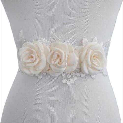 Bridal Belt Europe and America Original Design Lace Flower Waist Bridesmaid Dress Belt Wedding Accessories wedding belt