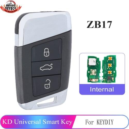 ZB17 KEYDIY Universal 3 Buttons Smart Key for KD-X2 Car Key Remote Replacement Fit for More than 2000 Models