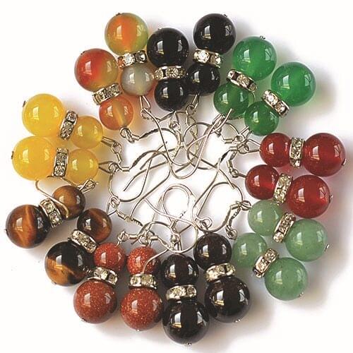 Handmade Earrings Natural Onyx Stone Earrings for Women Jewelry