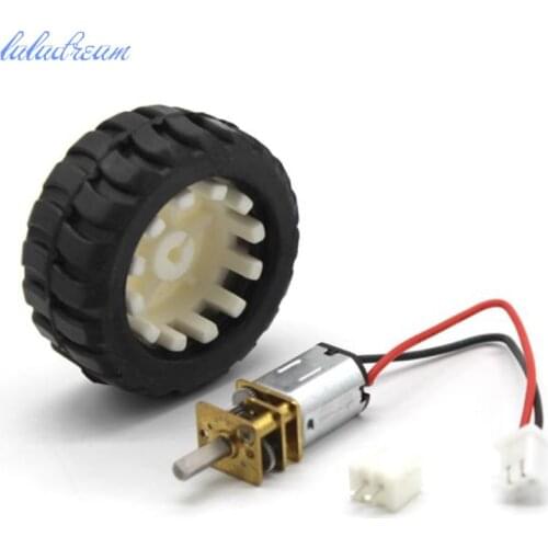1 set High Quality 3V-6V meta gear motor Micro motors change speed motor with wheel for DIY model car
