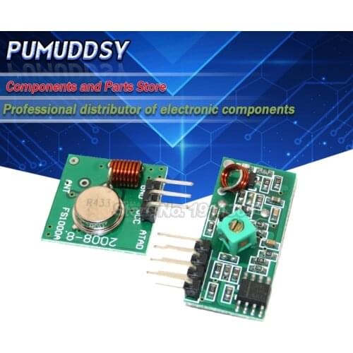 1Lot= 5 pair (10pcs) 433Mhz RF transmitter and receiver Module link kit for ARM/MCU WL diy 433mhz wireless