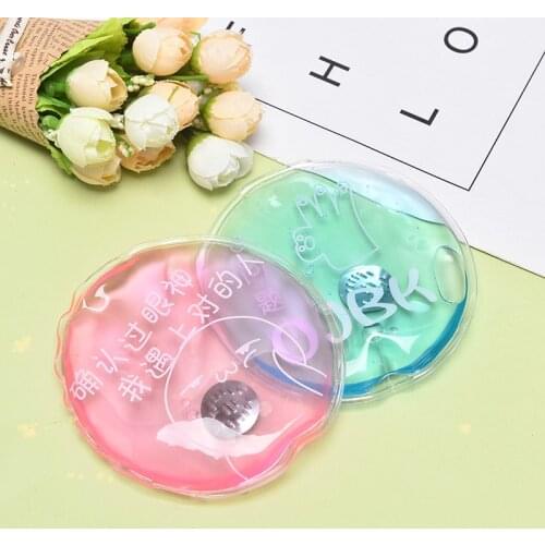 1PCS Winter Reusable Gel Hand Warmer Cute Word Print Instant Heating Pack Warmer