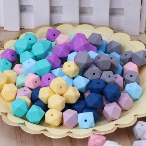 10pcs Silicone Beads Baby Teething Teether Bead Baby Toy DIY Pacifier Accessory Wholesale