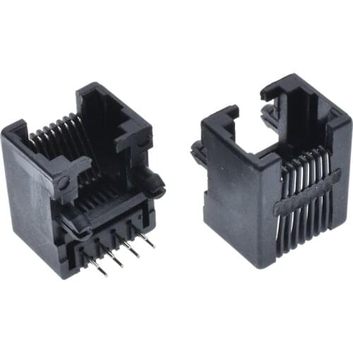 100pcs/lot New RJ45 Telephone Modular Network Jack 95001-8P8C 8 Pin LAN PCB Connector All Plsatics