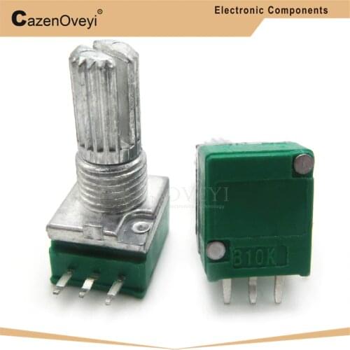 2pcs/lot RK097N 1K 5K 10K 20K 50K 100K 500K 250K B5K with a switch audio 3pin shaft 15mm amplifier sealing potentiometer