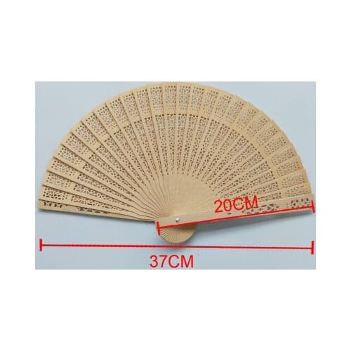 40pcs Sandalwood Fan Wood Fan Support Mixed Batch Wedding Fan 20CM