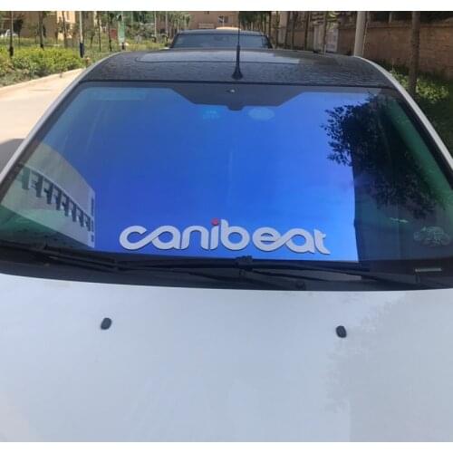 58*12CM Canibeat Personalized Car Stickers Decals Front and Rear Windshield Vinyl lue Sticker Creative Stickers Oem PVC