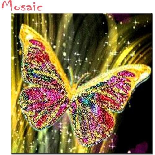5D DIY Diamond Painting Full Square/Round Drill "Animal abstract colorful butterfly" 3D Embroidery Cross Stitch gift Home Decor