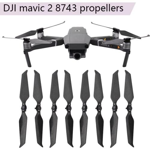 8pcs 8743 Carbon Fiber Propellers Props for DJI Mavic 2 Pro Zoom Drone Durable Low Noise Props Blade Screw Wing Fan Accessory