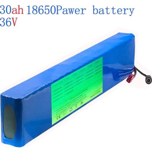 High-Power And Large-Capacity 18650 Electric Bicycle Scooter Power Battery 36V30Ah 10S3P 350W500W 42V 15A BMS