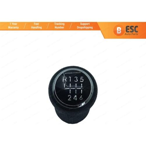 ESC ESP903 6-Speed Gear Shift Stick Knob Black 7 H0711113 for VW T5 Caravelle 2003-2015