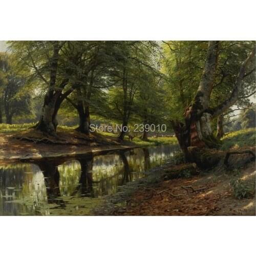 Free shipping classical landscape prints painting on canvas scenery oil painting prints canvas home wall art decoration picture