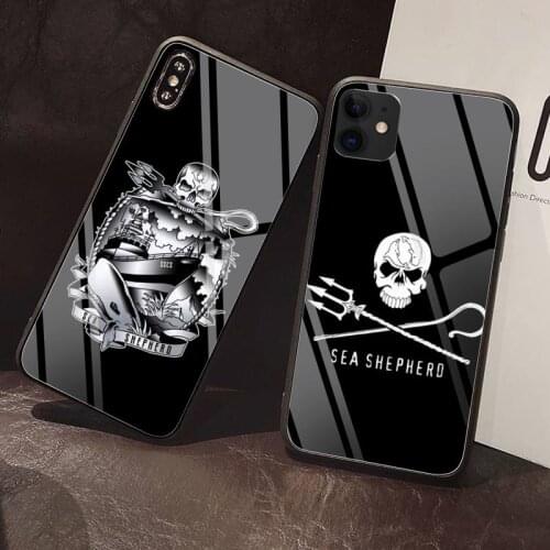 For iphone sea shepherd Phone Case Tempered Glass For iPhone 12 Pro Max Mini 11Pro XR XS MAX 8 X 7 6S 6 Plus SE 2020 phone case