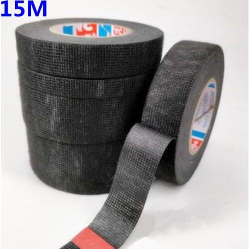 15m Black Strong Adhesive Flame Retardant Insulation Tape To Prevent Cable Leakage and Fire Heat-Resistant Wiring