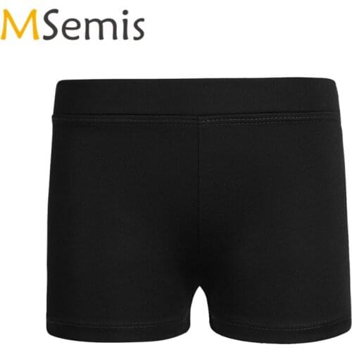 Kids Girls Ballet Shorts Swimsuit for Dancing Boy-cut Low Rise Activewear Dance Shorts for Workout Gymnastics Leotard for Girls