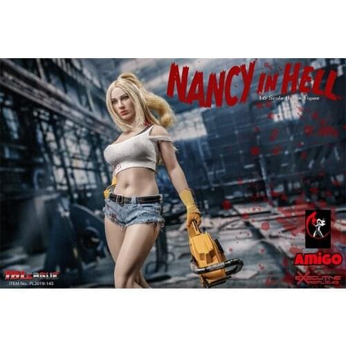 TBLeague PL2019-145 1/6th Nancy of Hell Female Short Pants Jeans With Belt For 12inch Doll Figures Accessories