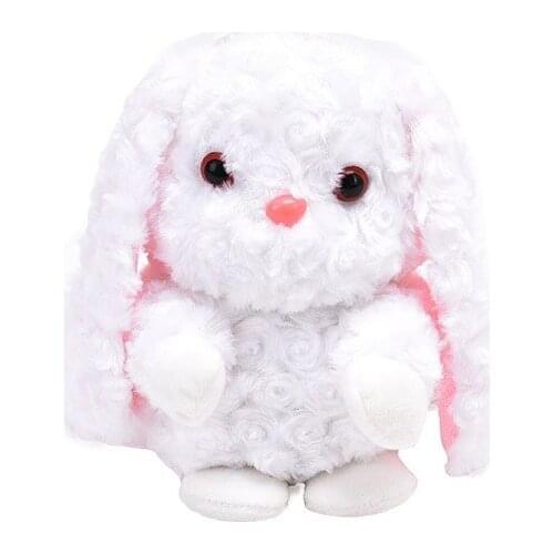 Cute Mini Rabbit Bunny Plush Toy Stuffed Animals CrossBody Card Shoulder Bag Coin Purse Wallet Pouch Kids Girls Birthday Gift