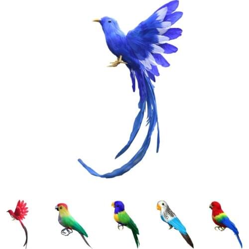 Artificial Simulated Foam Birds Feather Magpie Mini Love Birds for Craft Home Ornaments Garden Wedding Decoration