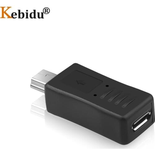 KEBIDU Micro USB to Mini USB Adapter Female To Male Connector Converter Adaptor For PC Phone Cables