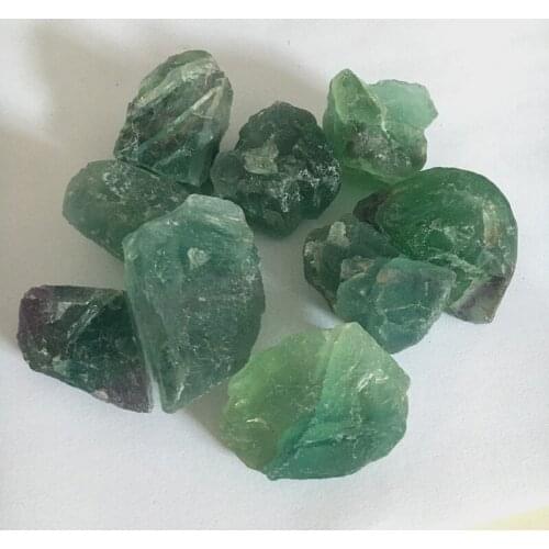 Beautiful natural gravel crystals green fluorite rough healing stone for Purification
