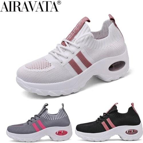 Airavata Womens Sneakers Shoes Non Slip Casual Fashion Lace Up Fly Women Mesh Light Weight Running Shoes