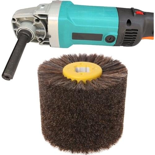 Deburring Horsehair Round Brush Head Polishing Grinding Buffing Wheel Woodworks