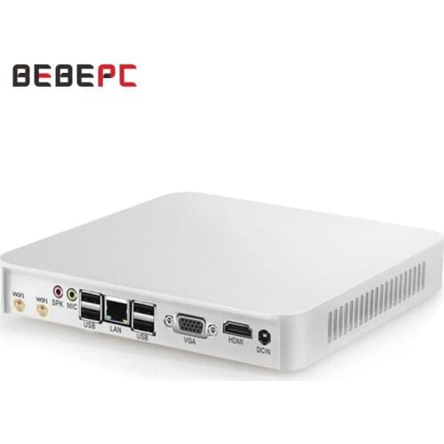 BEBEPC HTPC Mini PC Core i5 3317U Celeron 1037U Windows 10 Pro XP Cooler Fan Mini Computer HDMI Wifi Office Home Desktop minipc