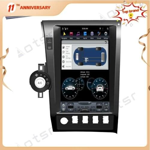 For Tundra Multimedia Tesla Style PX6 Android 9.0 4+64GB For Toyota Sequoia 2007+ Car Radio Player GPS Navigation Auto Stereo