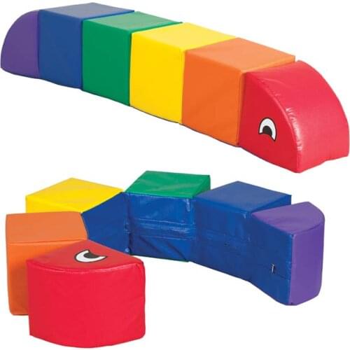 Soft Play furniture for kids softzone rainbow caterpillar kids INA171074