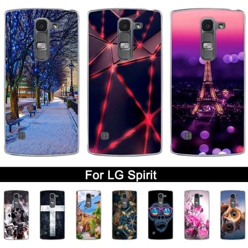Soft TPU Silicone Phone Cover Luxury Case For LG Spirit 4G LTE H440N H420 Protective Cases Fashion Colorful Floral Painted Shell