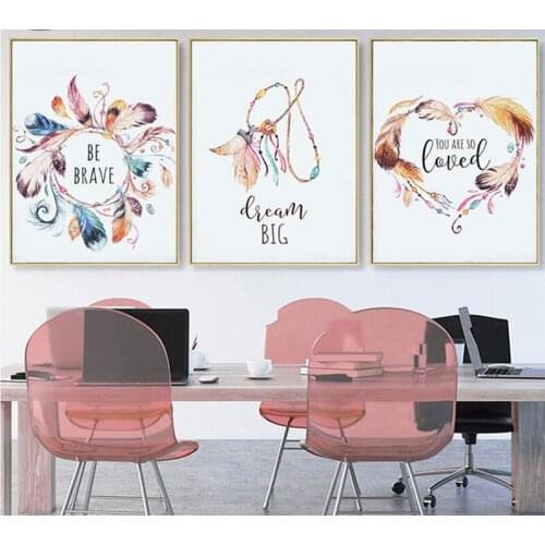 3PCS diamond painting Watercolor Feather,Cross Stitch full square diamond embroidery on photo,puzzl 5d,Mosaic,Modern art Z363