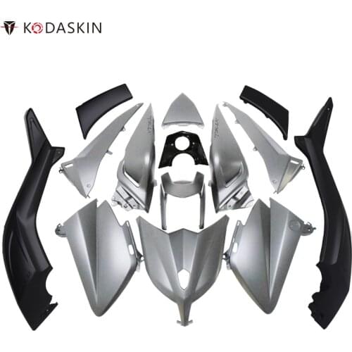 KODASKIN Tmax Grey Color 3D ABS Plastic Injection Tmax530 Fairing Kit Bodywork Bolts for Yamaha Tmax530 2012 2013 2014