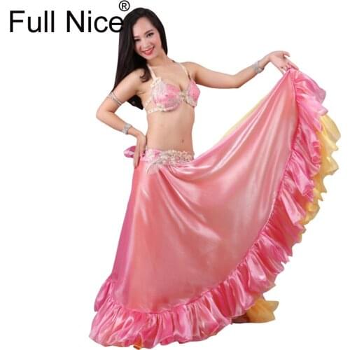New Performance Dancewear Bellydance Clothes Professional Women Egyptian Belly Dance Bra Belt Skirt Oriental Beaded Belly Dance
