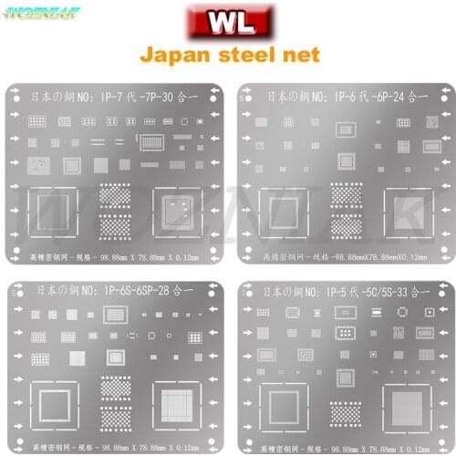 Wozniak For iPhone 5g 5S 5C 6G 6S 6sp 7 7p 8 8p Plus NAND CPU A10 A11 Precision Tin Plant Steel Net Maintenance Tin Mesh Tools