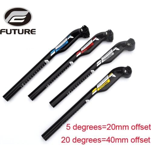 Newest FUTURE Mountain Road bike 3K full carbon fibre bicycle seatpost MTB 40mm offset 27.2/30.8/31.6*350/400mm Free shipping