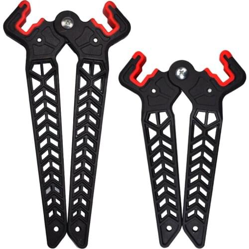 1X Bow Stand Compound Bow Holder Kick Stand 18cm 22cm for Archery 3D Shoot Range Target Hunting Outdoor Sport