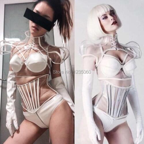 Future Sense Stage Costume Party Festival Outfit Performance Nightclub Beyonce Bodysuit GoGo Dance Costume Roupa Feminina