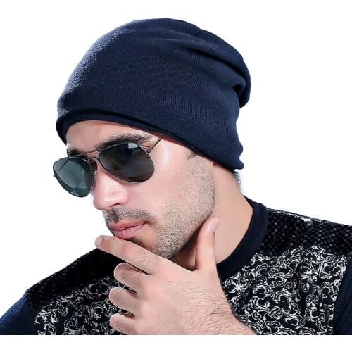 New Winter Solid Color Hat Unisex Plain Warm Soft Skullies Beanies Knit Hats Knitted Gorro Caps Hats For Men Women Plus velvet